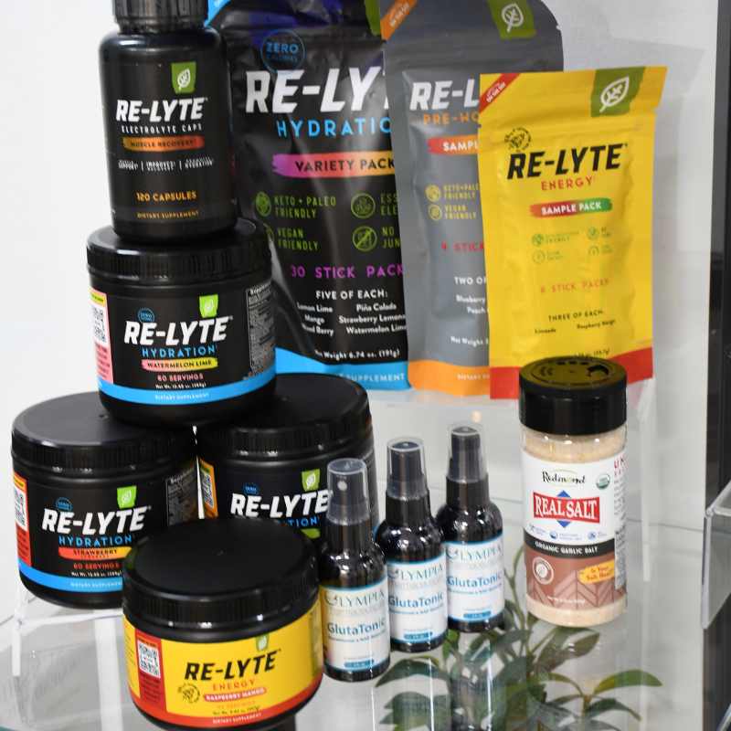 Retail products available at Sunshine Aesthetics & Wellness storefront